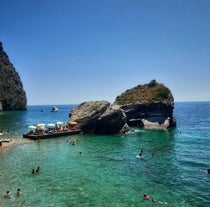 photo of a beautiful panorama view of Bečići is a town in the municipality of Budva, Montenegro.