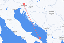 Flyreiser fra Ljubljana, til Brindisi