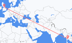 Flights from Thailand to England