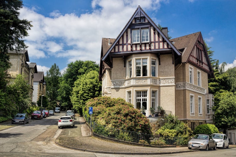 Wuppertal, Germany - idyllic district with villas