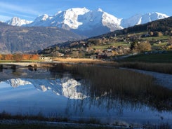 Vue Mont Blanc et toute la chaîne