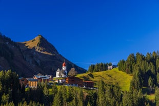 Photo of Church in Damüls, Bregenzer Wald, Bregenz district, Vorarlberg, Austria.