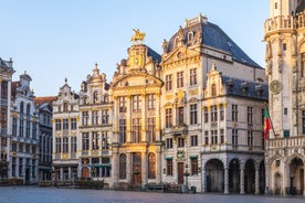 Brussels, Grand Place in beautiful summer sunrise, Belgium