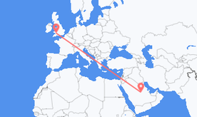 Flights from Saudi Arabia to Wales