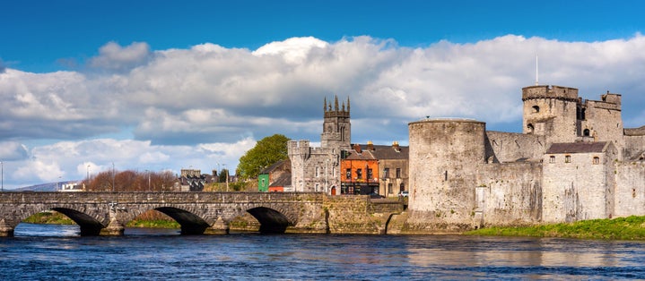 King John's Castle on the River Shannon in Limerick, Ireland