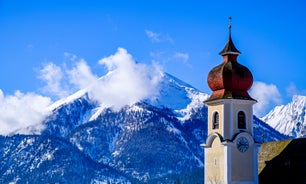 photo of Achenkirch on a beautiful sunny spring day in Austria.