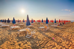 Photo of Colorful summer cityscape of Lignano Sabbiadoro town.