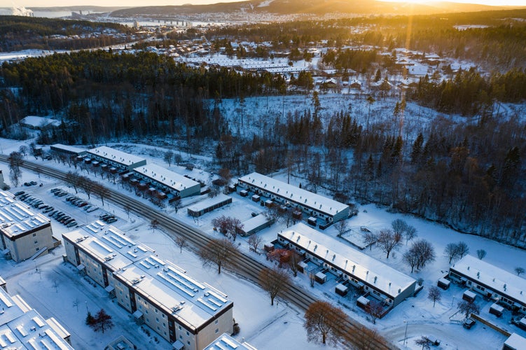 photo of view of Sundsvall, Sweden.