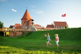 Panorama of Kaunas from Aleksotas hill, Lithuania.