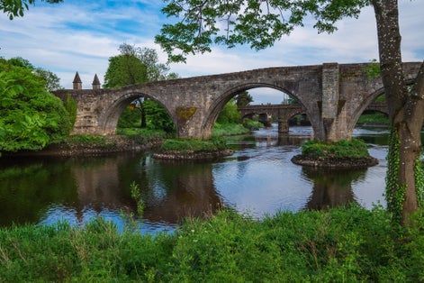 Photo of Stirling, Old Bridge Stirling Bridge, Scotland, scene of the historic Battle of Stirling Bridge where Scots led by William Wallace defeated the English in 1297.