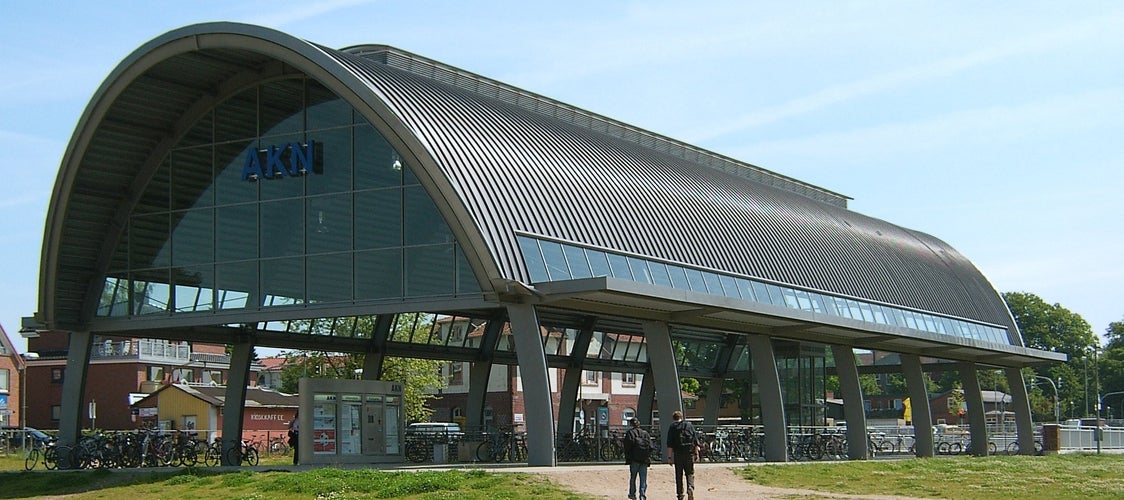 Photo of Roofing of the new (underground) Kaltenkirchen train station.