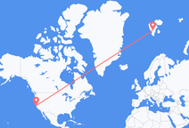 Flyreiser fra San Francisco, til Svalbard