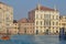 photo of View up the Grand Canal in Venice, looking north towards San Toma with Museum of Ca'Rezzonicco on the left