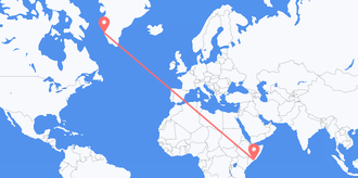 Vluchten van Somalië naar Groenland