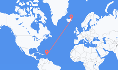 Flights from Saint Kitts to Egilsstaðir