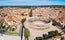 Photo of Nimes Arena aerial panoramic view. Nimes is a city in the Occitanie region of southern France.