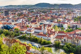 Aerial View Of Graz City Center - Graz, Styria, Austria, Europe.