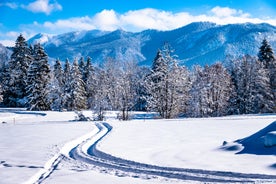 Photo of Lenggries popular tourist resort whether winter or summer in the Isarwinkel, Germany.