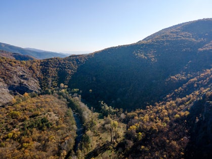 photo of  view of Aerial Autumn view of Polska Skakavitsa water bulgaria.fall at Zemen Mountain, Kyustendil Region, Bulgaria,Polska Skakavitsa 