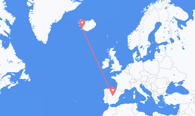 Flights from Spain to Iceland