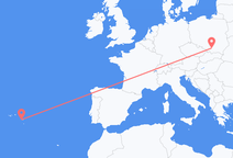 Flyrejser fra Krakow, Polen til Ponta Delgada, Portugal