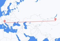 울란바토르에서 출발해 베네치아로 향하는 항공편