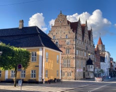 Cityscape of Aarhus in Denmark.