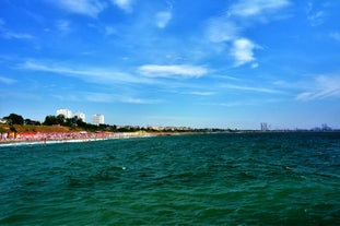 Photo of aerial View Of Constanta City Skyline In Romania.