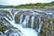 photo of detail of Bruarfoss waterfall in Iceland.