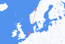 Flyg från Trondheim till Amsterdam