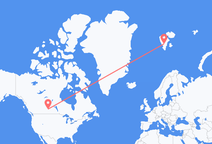 Flyg från Saskatoon till Svalbard