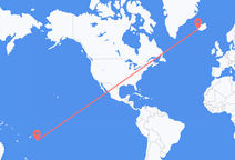 Flights from Nukuʻalofa to Reykjavík