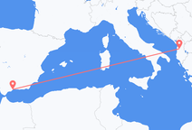 Flights from Tirana to Málaga