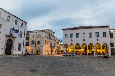 Loggia palace at Titov Trg square in Koper, Slovenia
