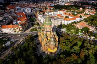 Photo of the Small Square piata mica, the second fortified square in the medieval Upper town of Sibiu city, Romania.