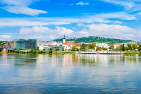 Linz, Austria. Panoramic view of the old town.