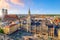 Photo of Munich skyline with Marienplatz town hall in Germany.