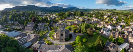 Photo of 13th Century Dunfermline Abbey in Fife, Scotland.