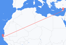 Flights from Dakar to Larnaca