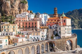 Autotocht van Salerno naar Vietri, Amalfi, Ravello en Positano