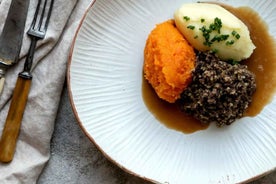 Haggis parað með viskí og gini í 56 North eimingastöðinni!