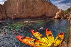 Kajakpaddling och lagundoppning Costa Brava