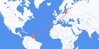 Flights from Suriname to Poland