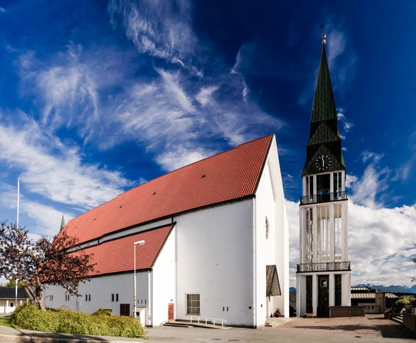 photo of view of Exterior view to facade of Molde Domkirke, Norway.