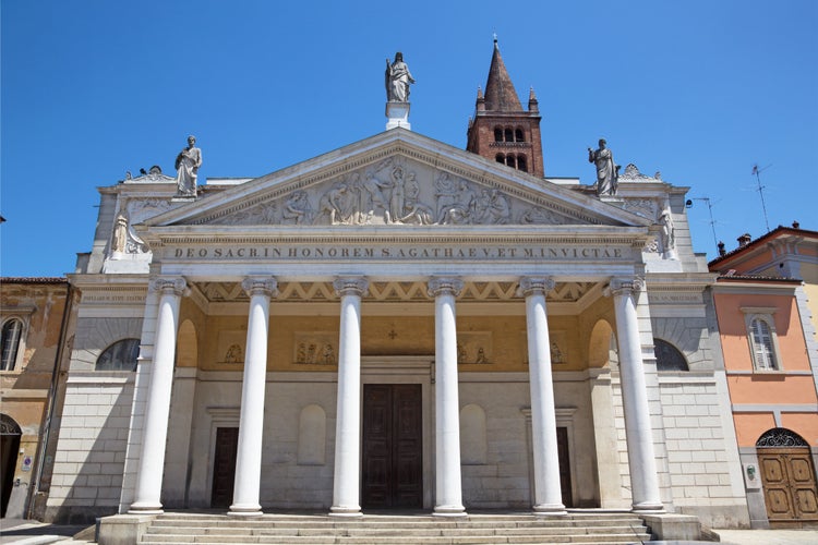 CREMONA,ITALY -  Church of Saint Agata in the streets of Cremona. Cremona is a city and comune situated in Lombardy in northern Italy.