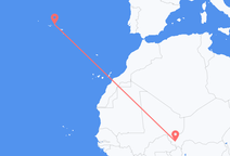 Flyg från Niamey till Terceira