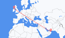 Vols d’Oman vers l’Irlande du Nord