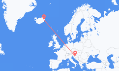 Vuelos de Zagreb a Egilsstaðir