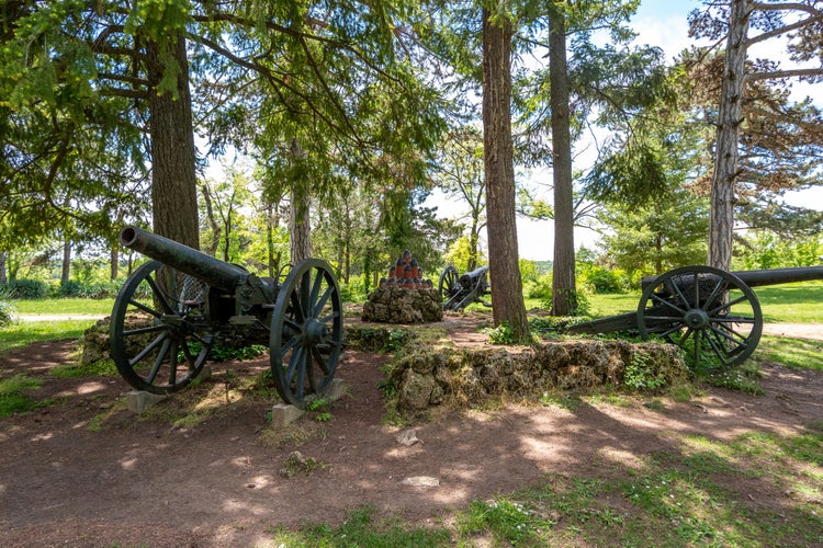 Cannon at Skobelev park in Pleven.