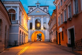 Aerial view of Vilnius old city.